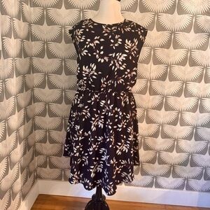 Collective Concepts Black and Cream Floral Dress